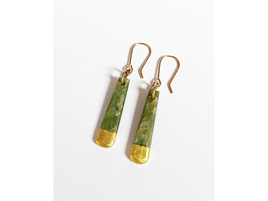 Gold-tipped Toki Earrings