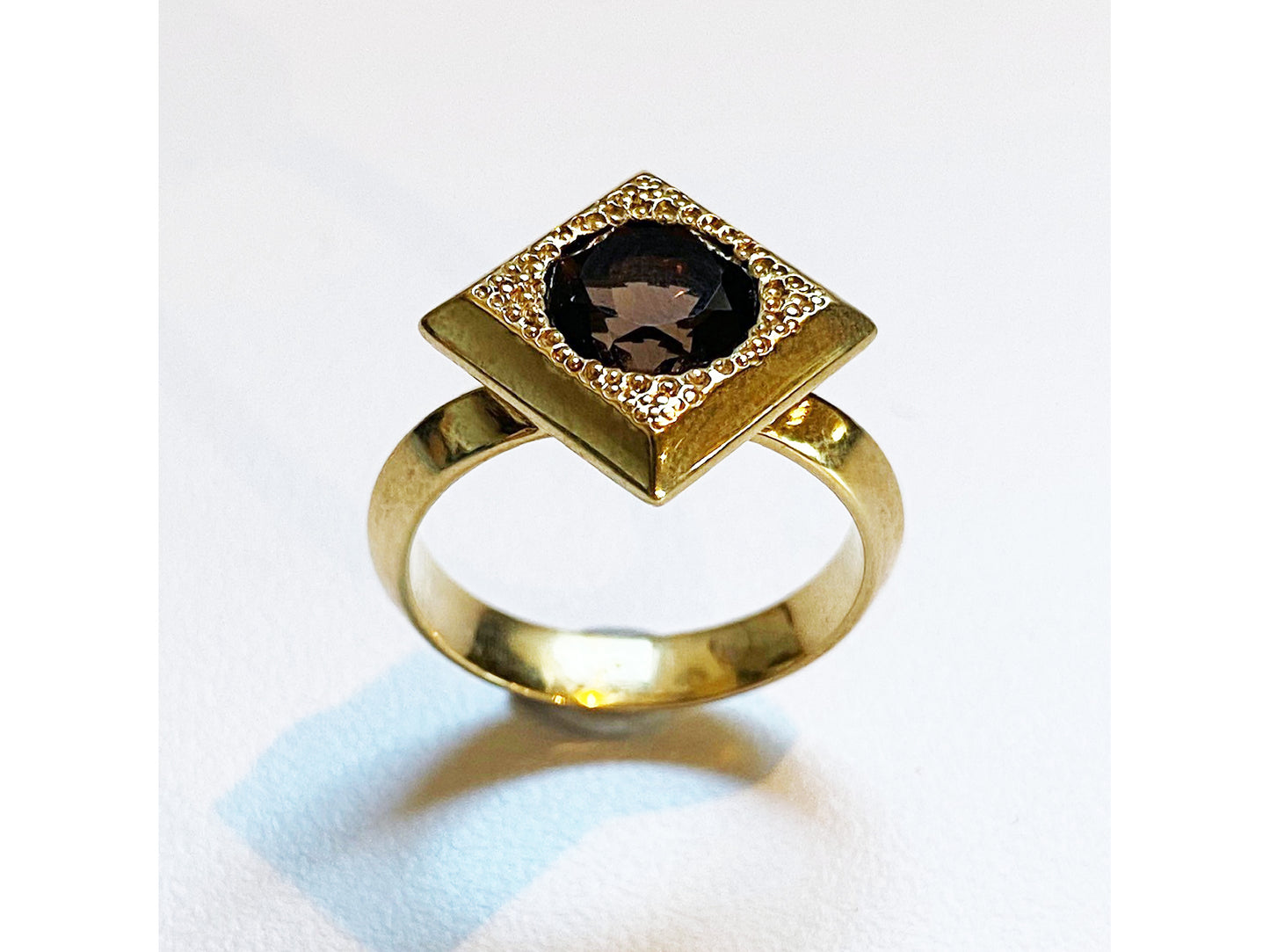 Cluster Frame Ring Gold Plated
