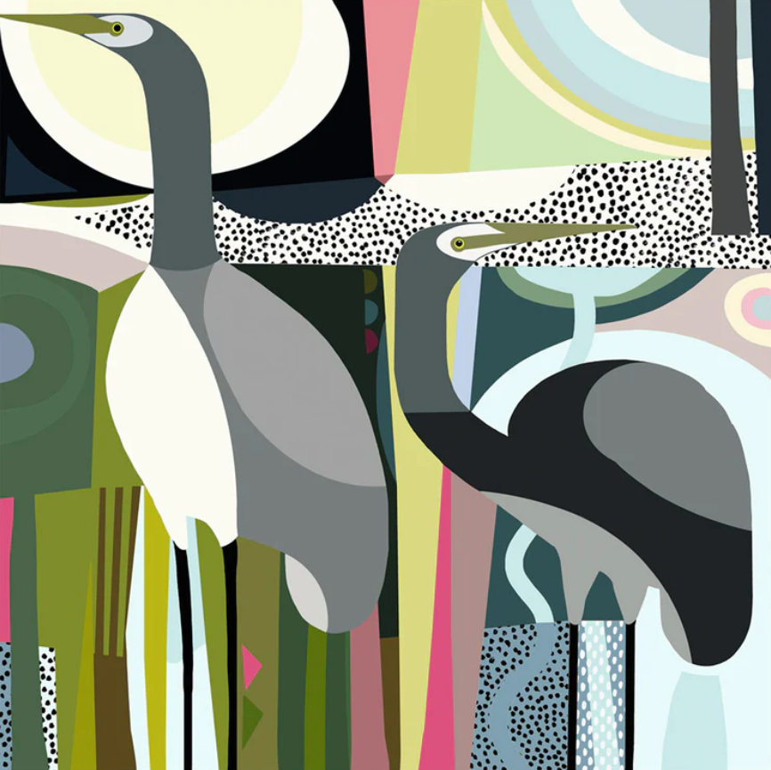 Solitary Herons II - Unframed