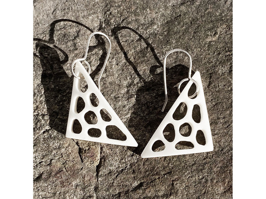 Triangular Holey Antler Earring