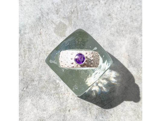 Kina Ring - Round Amethyst