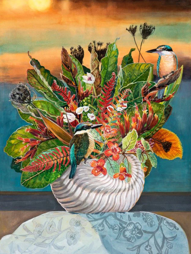 Puka + Kotare - Unframed