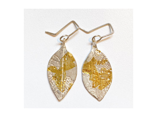 Small Pohutukawa Leaf Drop earring