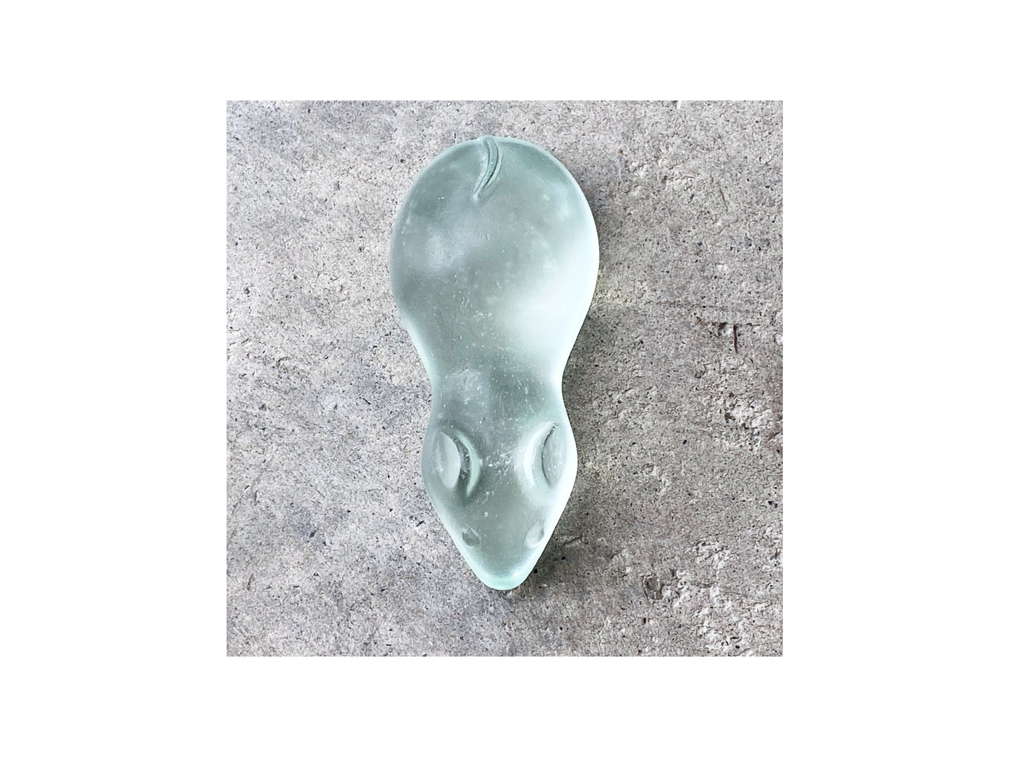 Cast Glass Sugar Mice - Pale Lagoon