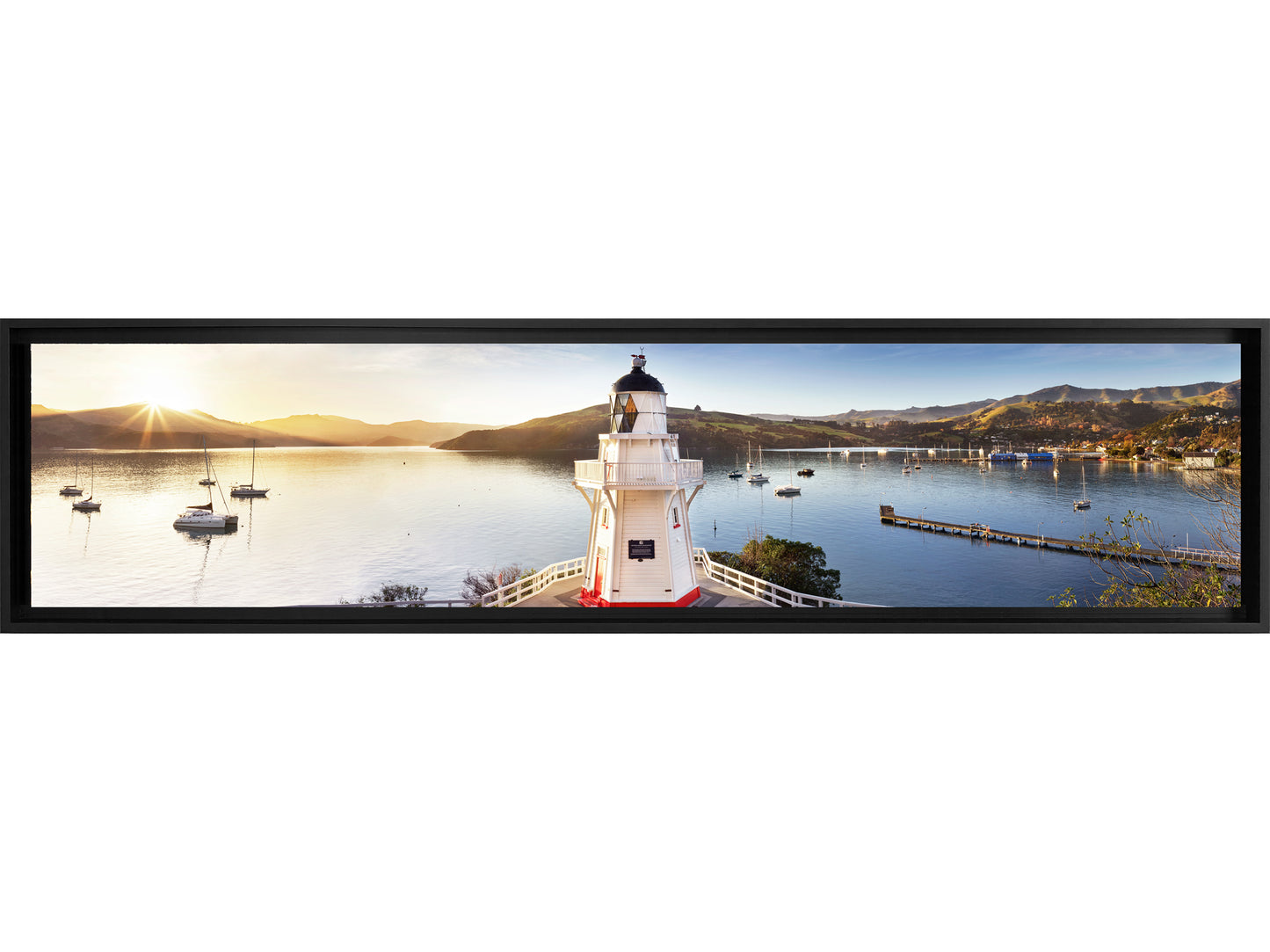 Bonsoir Akaroa Framed Canvas print