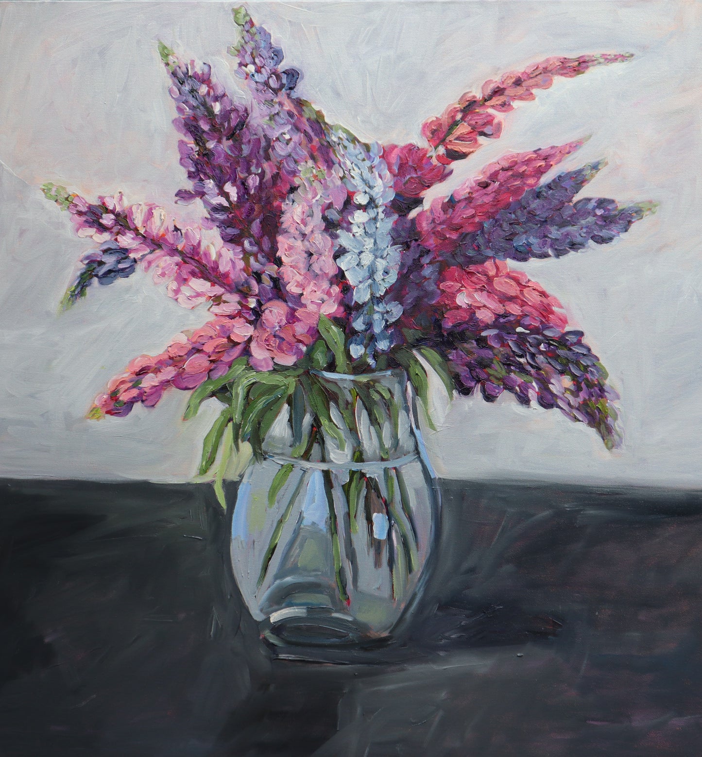 Lupins in Vase