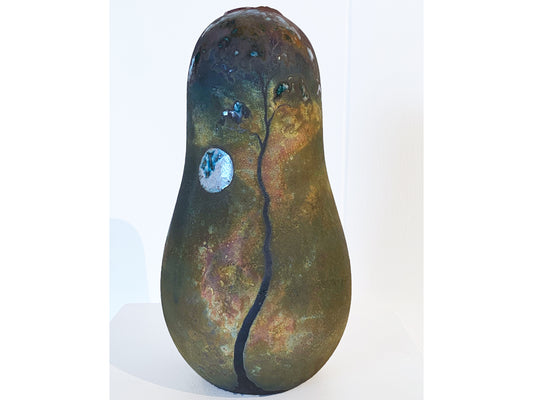 Raku Enamel Vessel Rimu Moon