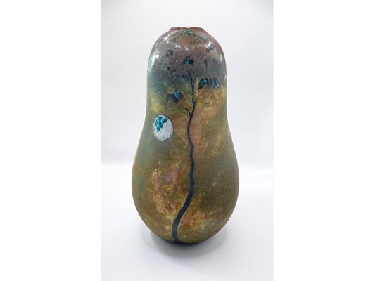 Raku Enamel Vessel Rimu Moon