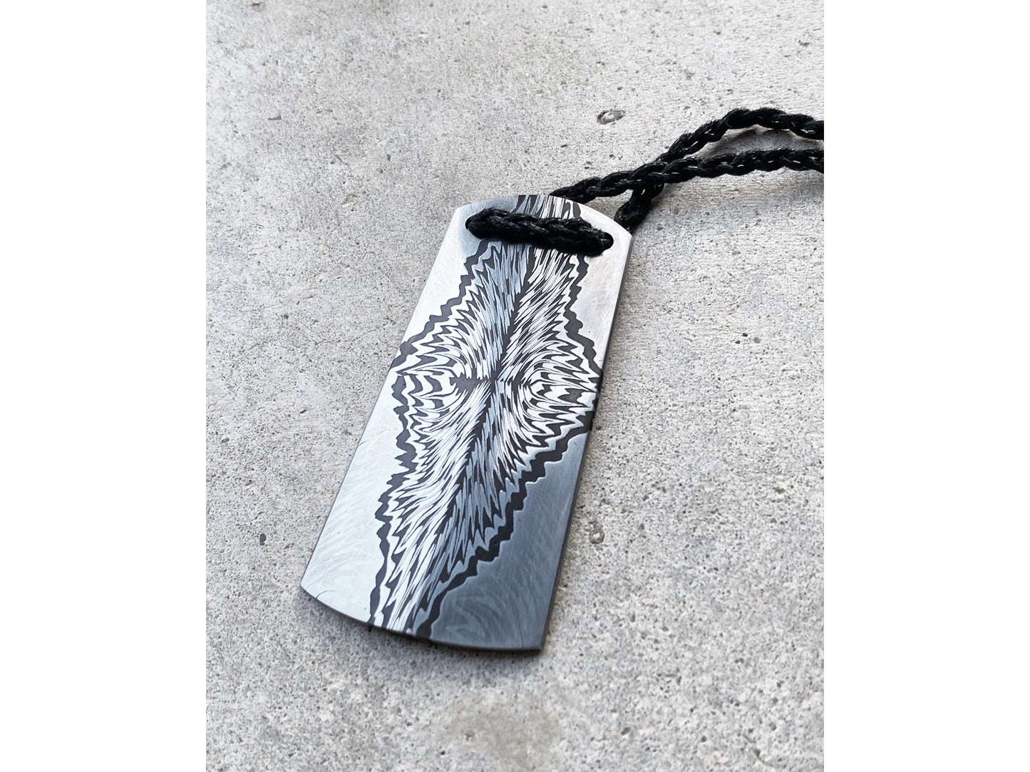 Damascus Toki Pendant