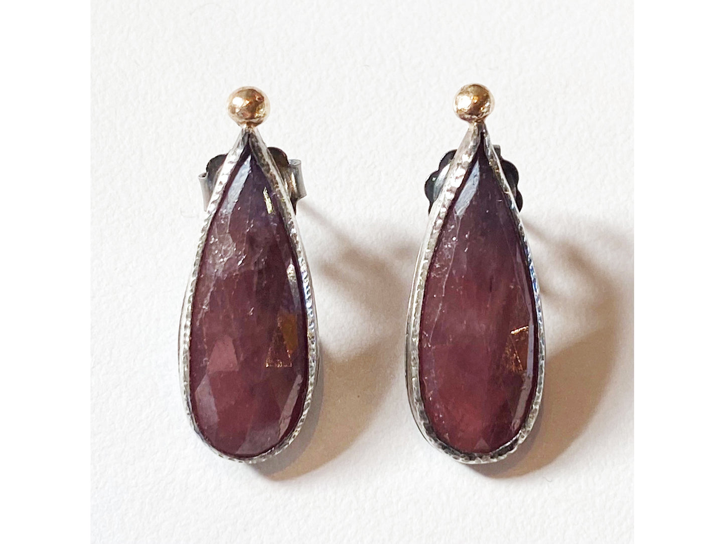 Pear Sapphires Studs