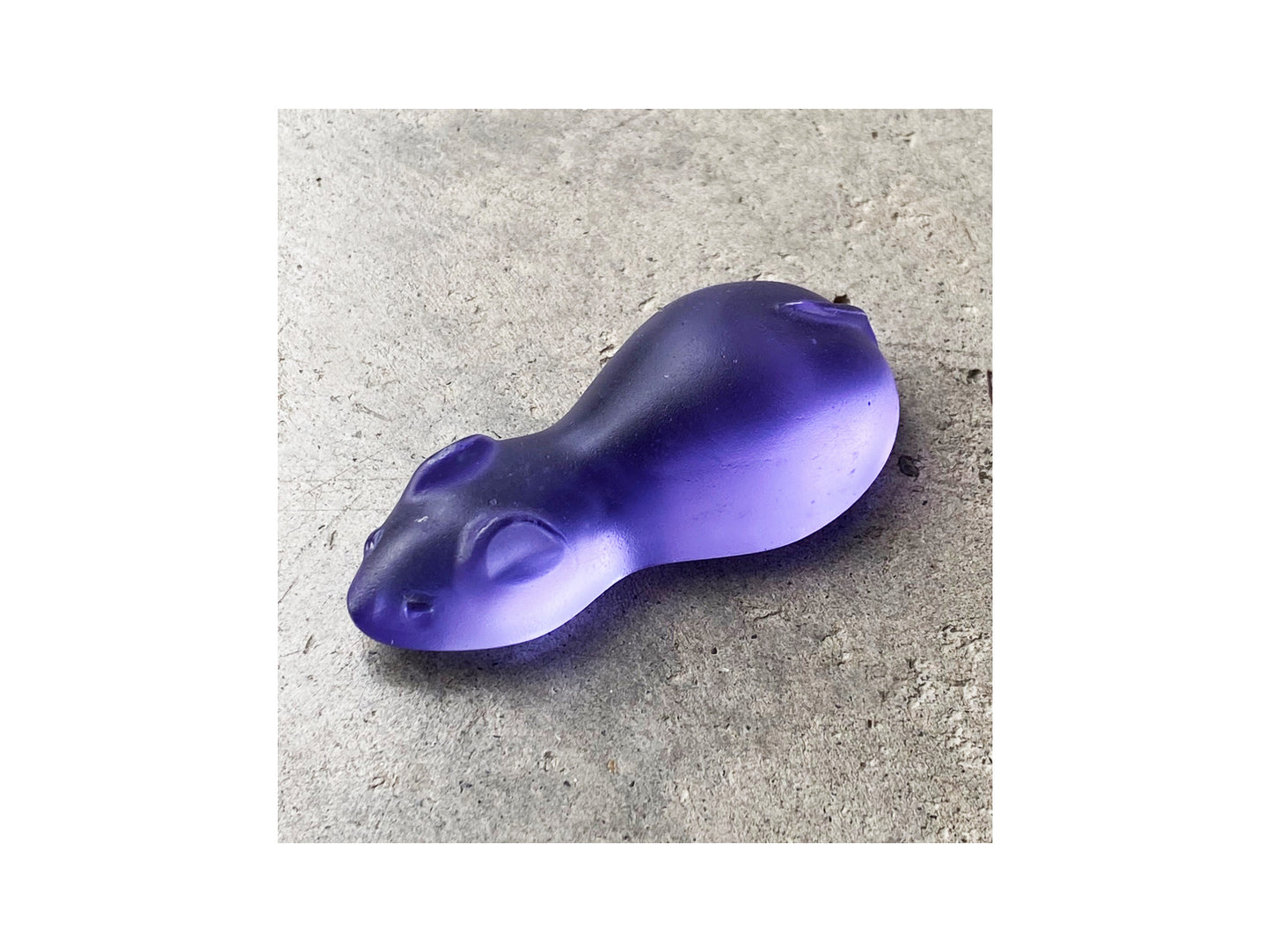 Cast Glass Sugar Mice - Hyacinth