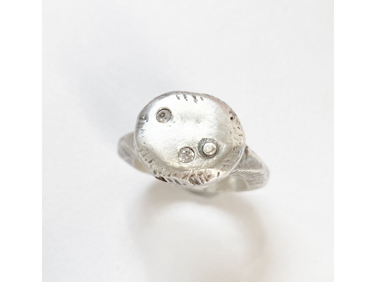 Cast Silver Pinky Ring