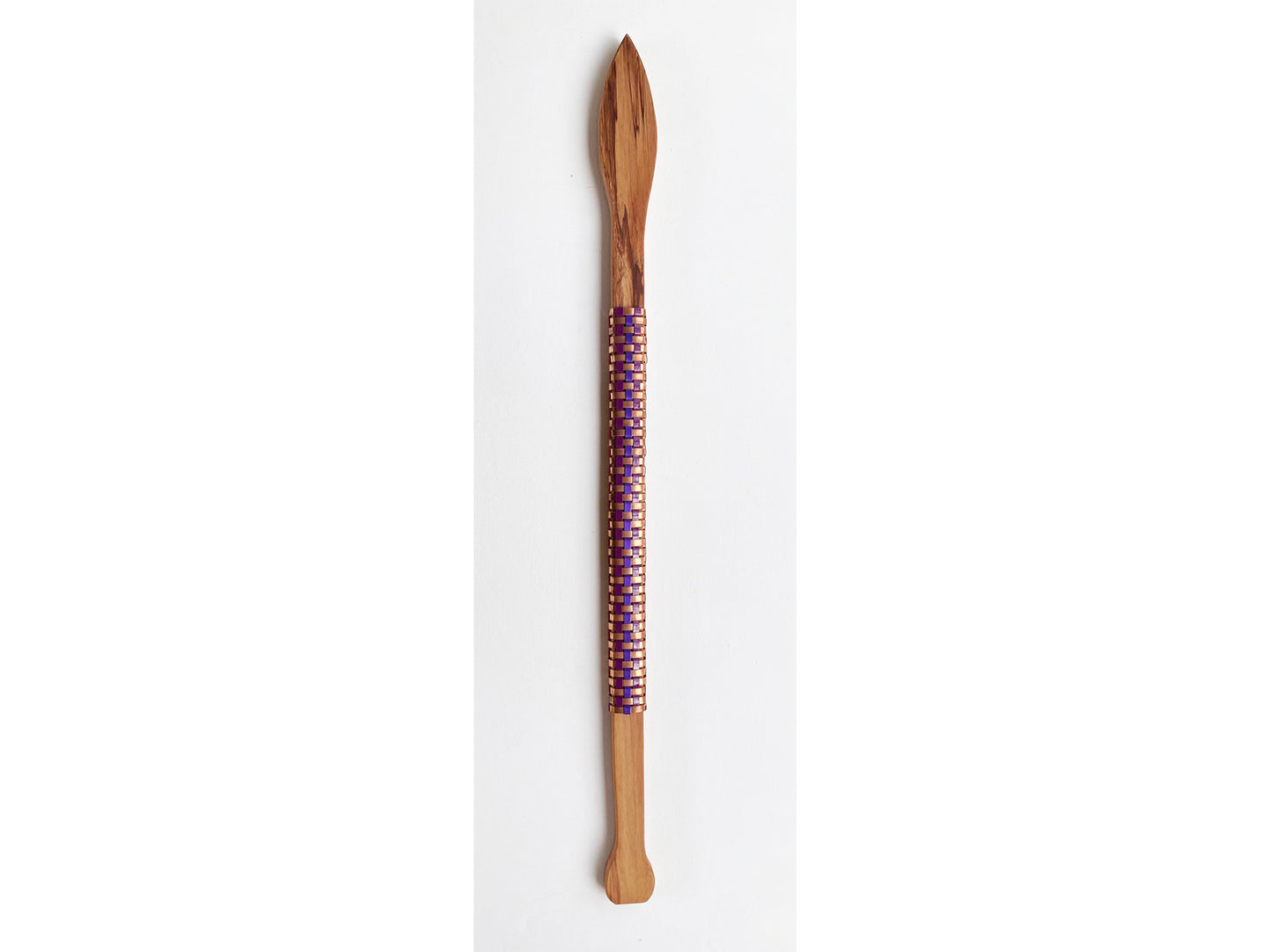 Taiaha in Rimu Red & Purples